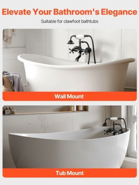 Vevor Mixing Bathtub Faucet Bronze Vevor Mixing Bathtub Faucet Bronze
