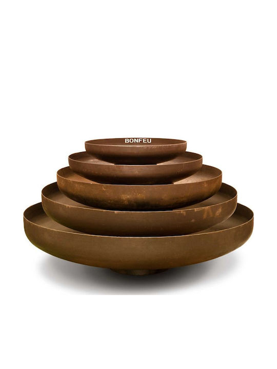 Bonfeu Outdoor Metal Fireplace Brown 60x60x17cm