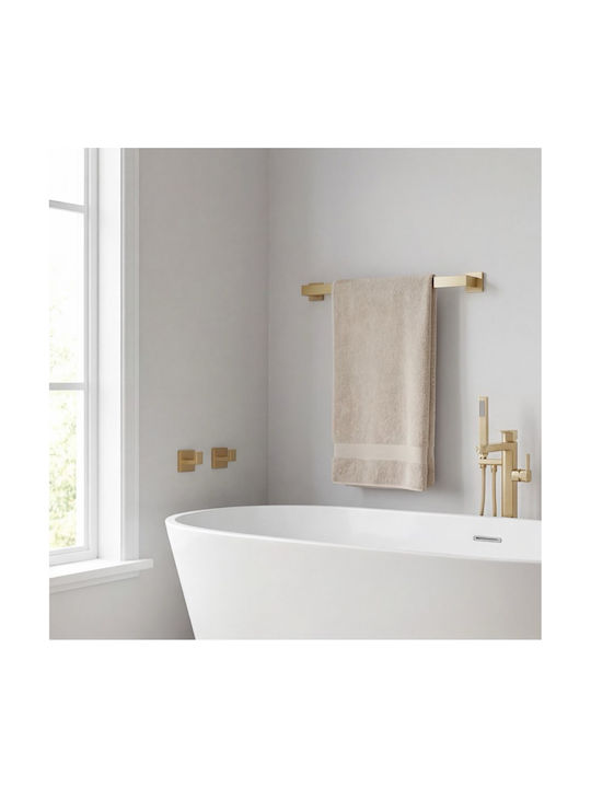Naron Wall Mounted Bathroom Accessory Set Inox Gold 5 Pieces