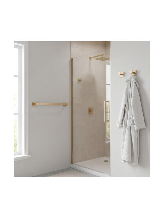 Naron Wall Mounted Bathroom Accessory Set Inox Gold 5 Pieces