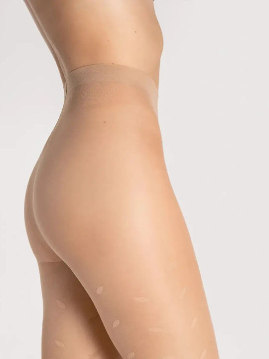 Women's Pantyhose 15 Den Sandy with Print