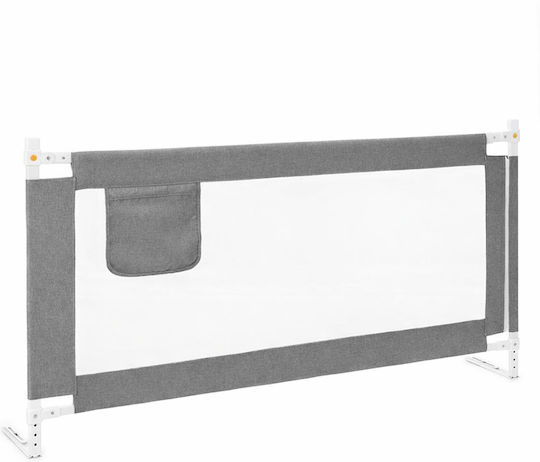 Bettschutzgitter für das Bett aus Metall in Weißer Farbe 210x196cm