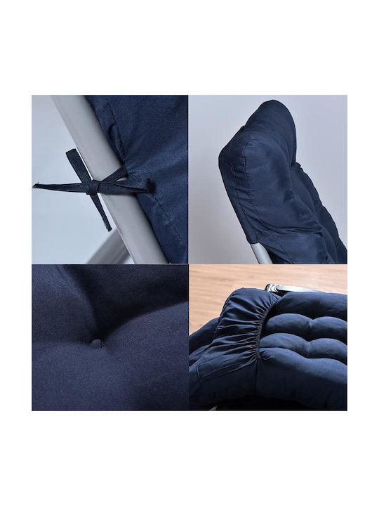 Perna Scaunului De Grădină Cu Spătar Maro 53x170cm