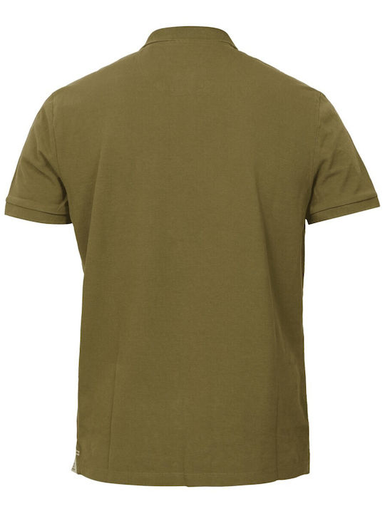 Polo Kurzarm Khaki Herrenblusen