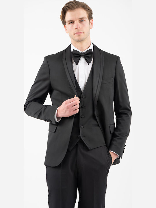 Summer Men's Groom's Suit Black