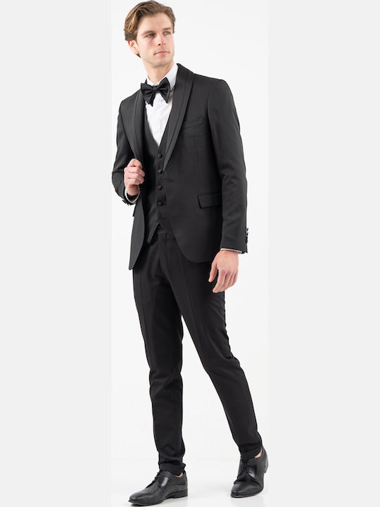 Summer Men's Groom's Suit Black