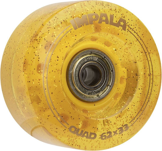 Impala Light Up Quad Wheels 4pk 62mm Gold