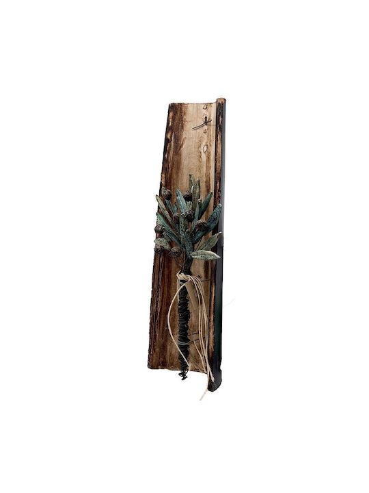 G Niarchou Decor De Perete Ceramică Tematică Măslină 12x42