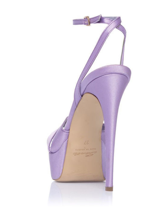Fabric Sandals Purple