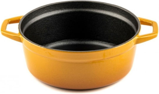 Hosse Βαθιά Κατσαρόλα από Μαντέμι 2.61lt / 20cm Κίτρινη