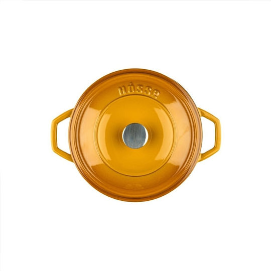 Hosse Βαθιά Κατσαρόλα από Μαντέμι 6.1lt / 28cm Κίτρινη