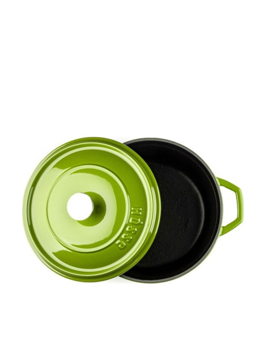 Hosse Deep Cast Iron Pot 6.1l 28cm Green