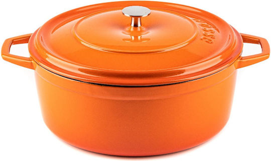 Hosse Βαθιά Κατσαρόλα από Μαντέμι 6.1lt / 28cm Πορτοκαλί