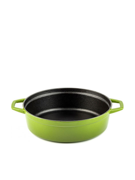 Hosse Deep Cast Iron Pot 3.15lt / 26cm Green