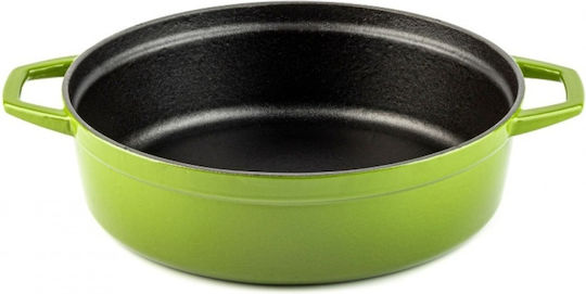Hosse Deep Cast Iron Pot 3.4lt 28cm Green