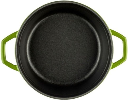 Hosse Deep Cast Iron Pot 4.4l 24cm Green
