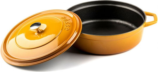 Hosse Βαθιά Κατσαρόλα από Μαντέμι 3.4lt / 28cm Κίτρινη