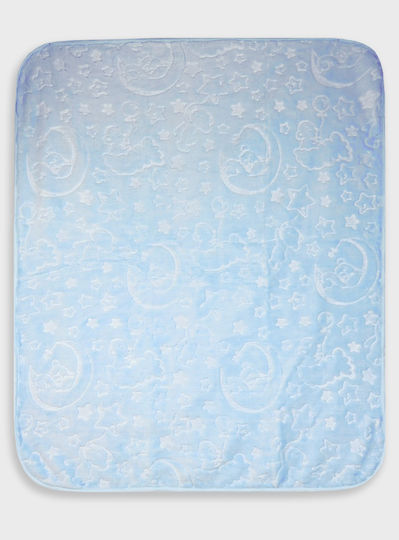 Energiers Samt Babydecke Ecru 100x120cm