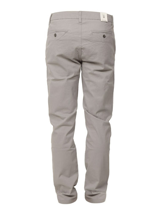Herrenhosen Chinos Elastisch in Regulärer Passform Grau