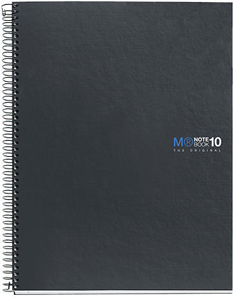 Miquelrius Σπιράλ Τετράδιο Ριγέ 200 Φύλλων Original Γκρι