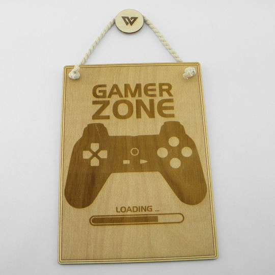 World Wood Semn Din Lemn „Gamer Zone”
