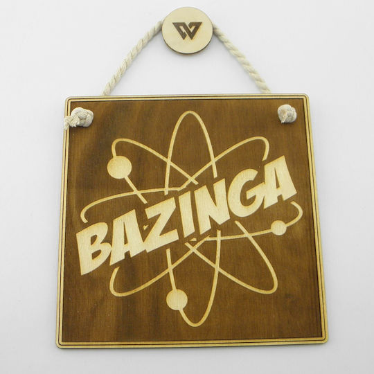 World Wood Wooden Plate “bazinga”