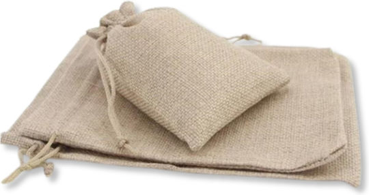 Stoff Beutel als Geschenk Beige 13x18cm. 50Stück