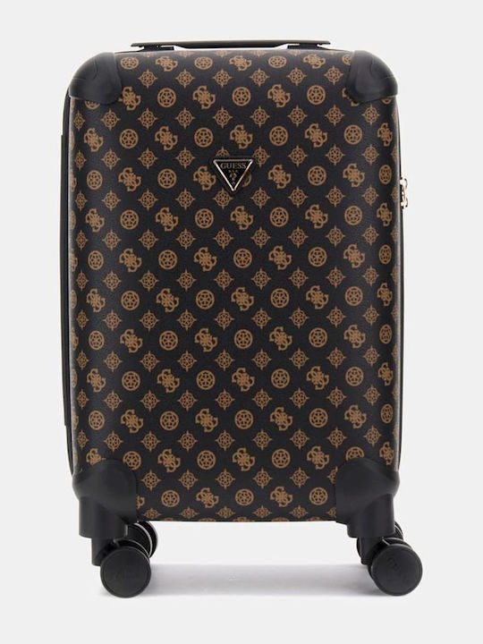 Guess Cabin Brown Suitcase With 4 Wheels Height 53cm