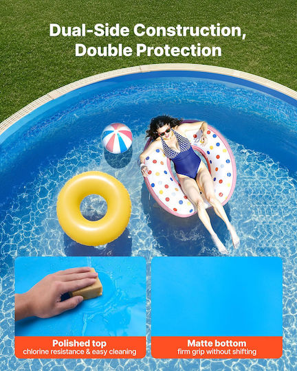 Vevor Film Adeziv Pentru Piscină Albastră 623x360x120cm