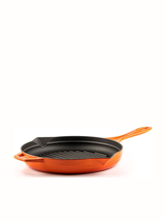 Hosse Grill Pan Cast Iron with Ceramic Coating 28cm