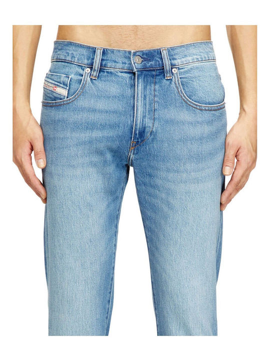 Men's Jeans Pants with Slim Fit Light Blue