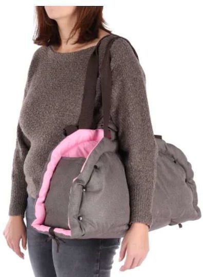 Flamingo Shoulder Bag for Dog and Cat Transport Brown M62xW28xH26cm