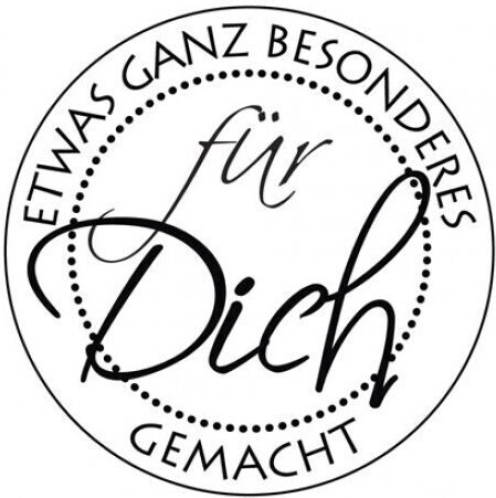 Wooden Handle Stamp "fur Dich" 3cm
