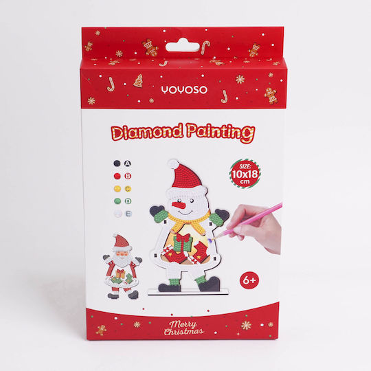 Diy Christmas Series Sparkling Santa Claus Rhinestone Decoration