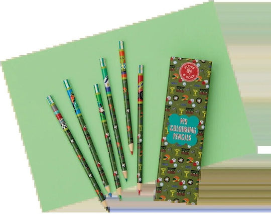 Floss & Rock Buntstifte Set 6 Farben Cars