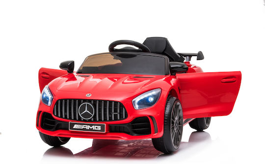 Детска Електрическа Кола Едноместен с Дистанционно управление Лицензиран Mercedes Benz AMG 12 волта Червен