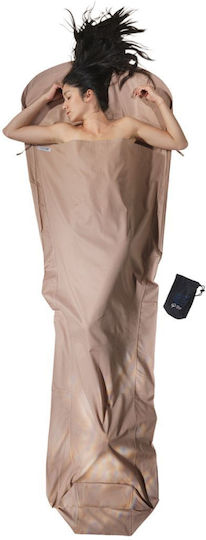 Sleeping Bag Liner Mummyliner Organic Cotton 241x90 Cocoon Beige