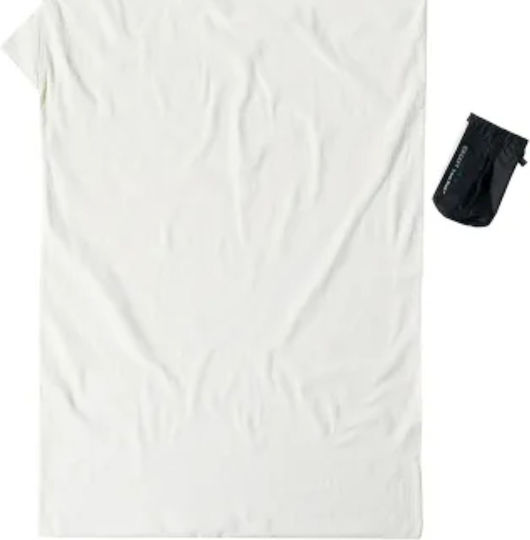Sleeping Bag Liner Travelsheet Organic Cotton 220x90 Cocoon White