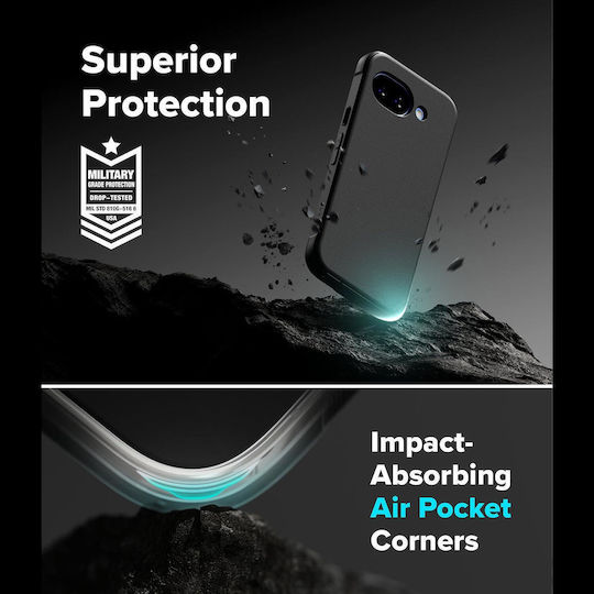 Ringke Back Cover Σιλικόνης Μαύρο (Google Pixel 10a)