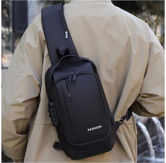 Military Chest Bag Black 8lt