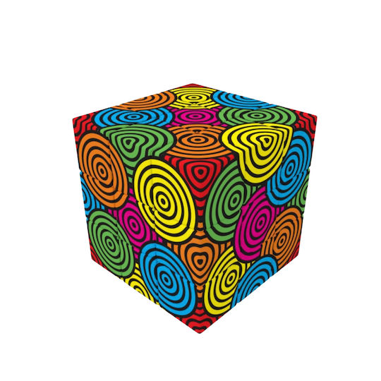 V-Cube Dazzling Targets Speed Cube 3x3 F3-DAZ 1pcs
