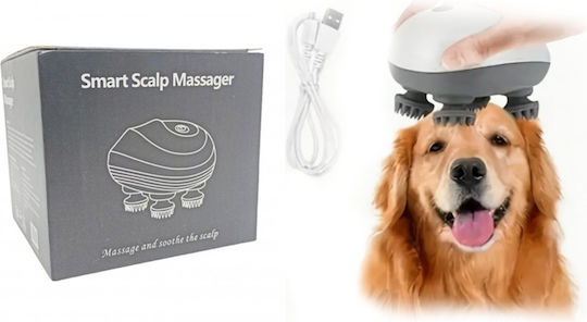 Dog Comb for Grooming White Residential Massage Device Rechargeable