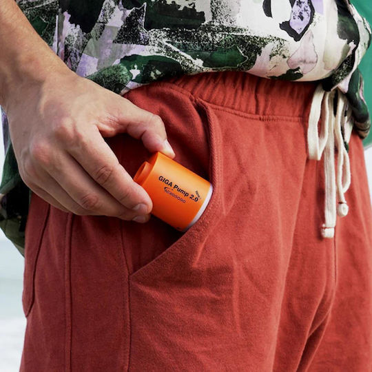Aerogogo Giga Pump 2.0 Επαναφορτιζόμενη Ηλεκτρική Τρόμπα για Φουσκωτά Πορτοκαλί Led