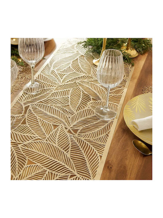 Table Runner Leaf Leaf Pattern Pgsi0152