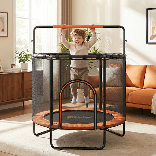 Bebe Stars Gymnastics Trampoline Diameter 140cm with Safety Net