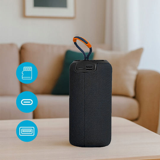 Zenwire Tower Boombox Bluetooth Speaker 26W with Radio and Battery Life up to 5.5 Hours Black