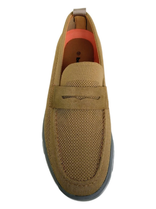 Men's Moccasins in Beige Colour