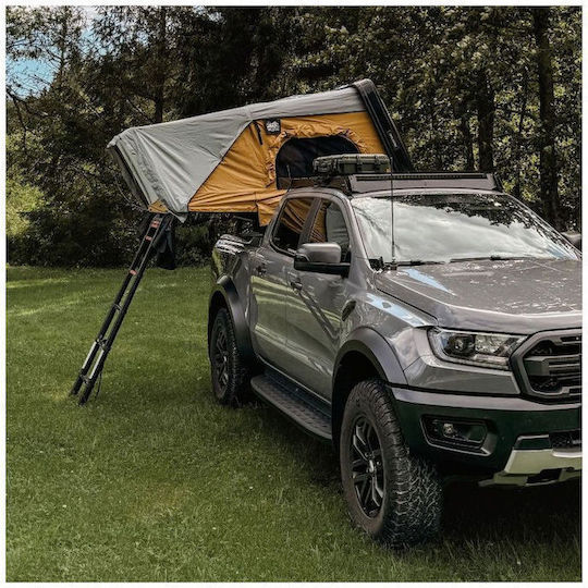 Offlander Къмпинг Сцена за Автомобил с Кафяв Цвят 3 Сезона за 2 Хора 210x160x100см Пясък