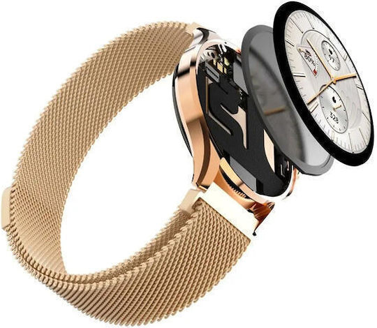 HiFuture Aura 2 Smartwatch με Παλμογράφο (Ροζ Χρυσό)