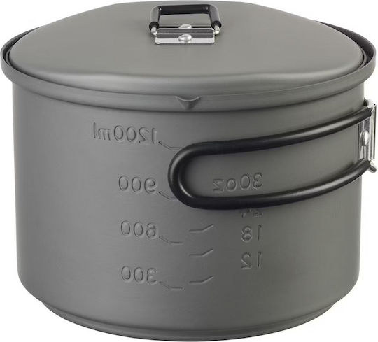 Arzător cu Cartuș Esbit Cookset cu Alcool Oală 1.5 L Aluminiu Negru
